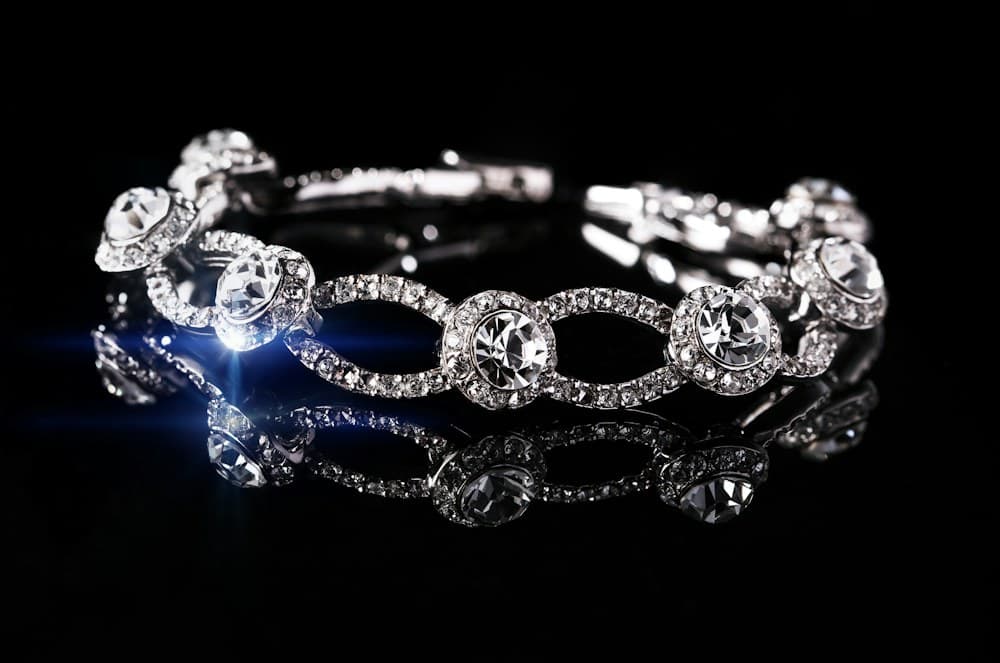 Bespoke "Alizeh" Four-Leaf Clover & Initial Charm Bracelet by Gifts Glam